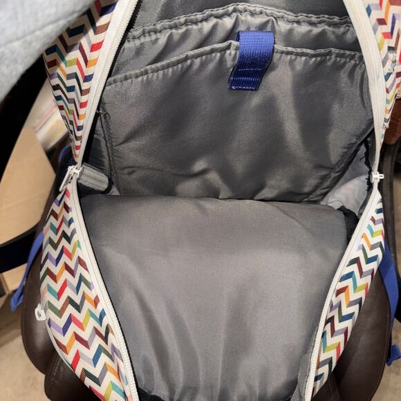 KAVU Troe Outdoor Wear Backpack Book Bag Chevron colorful - Picture 10 of 10